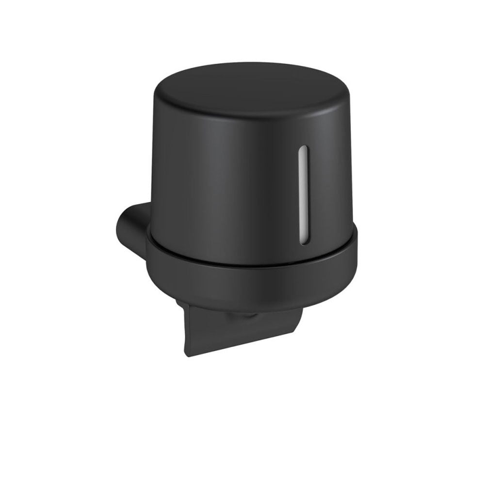 Dispenser sapone in ottone verniciato e plastica della collezione 'Architect s+' by Cosmic - Nero satinato - 400ml by CeramicStore | Lo specialista del tuo bagno