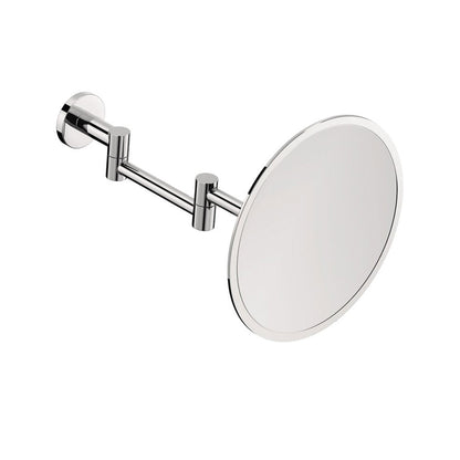 Specchio ingranditore a muro con supporto in ottone cromato della collezione 'Architect s+' by Cosmic by CeramicStore | Lo specialista del tuo bagno