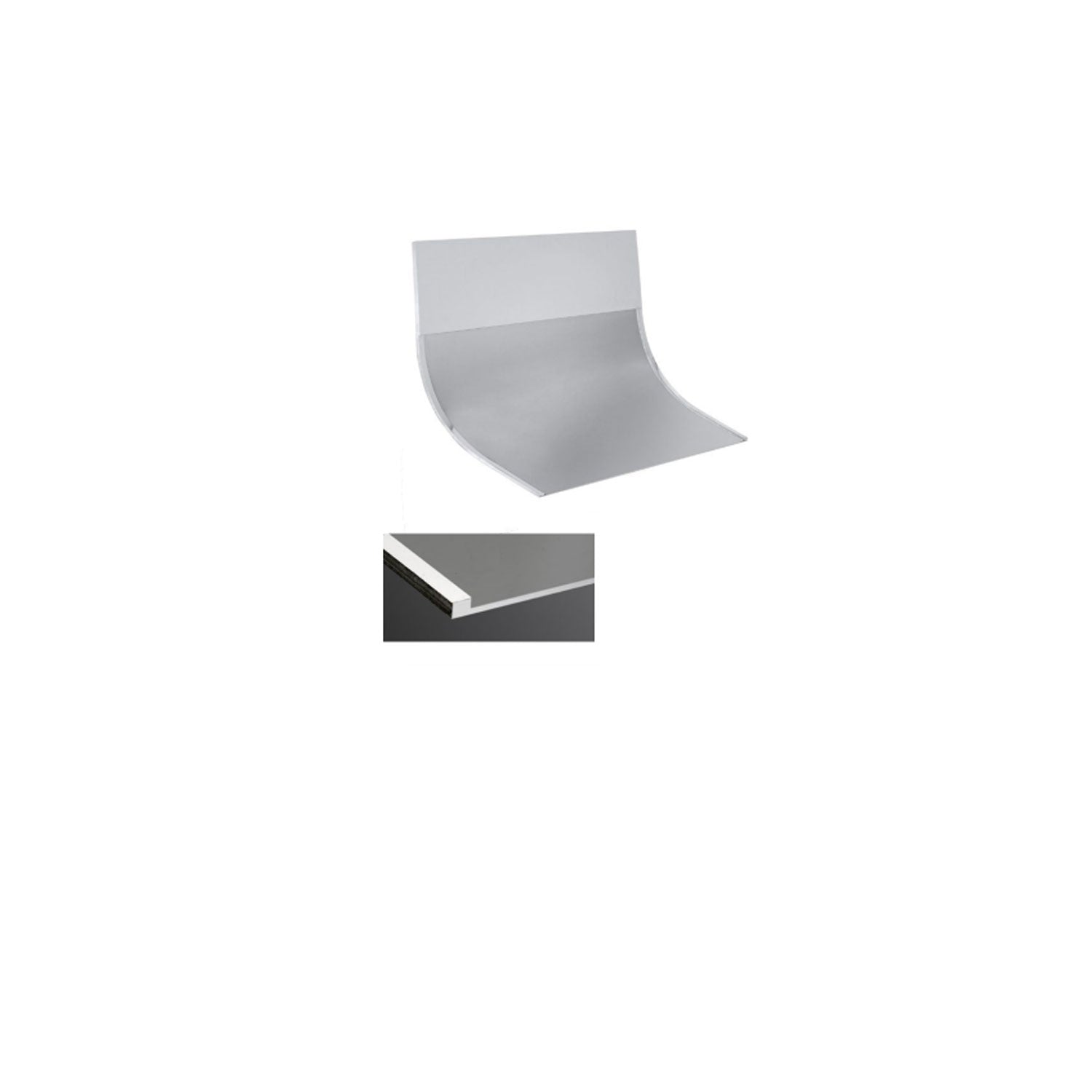 Soffione a cascata doccia in acciaio inox cromato con fissaggio al muro serie Tucano Keller Taps by CeramicStore | Lo specialista del tuo bagno