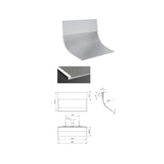 Soffione a cascata doccia in acciaio inox cromato con fissaggio al muro serie Tucano Keller Taps by CeramicStore | Lo specialista del tuo bagno