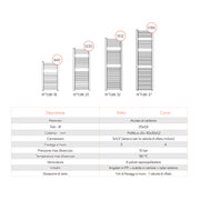 Termoarredo scaldasalviette in acciaio cromato 1230x550 interasse 500 Lazzarini Roma by CeramicStore | Lo specialista del tuo bagno