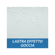 Porta doccia a soffietto Kory installazione nicchia da cm 100 in alluminio e acrilico opaco by CeramicStore | Lo specialista del tuo bagno