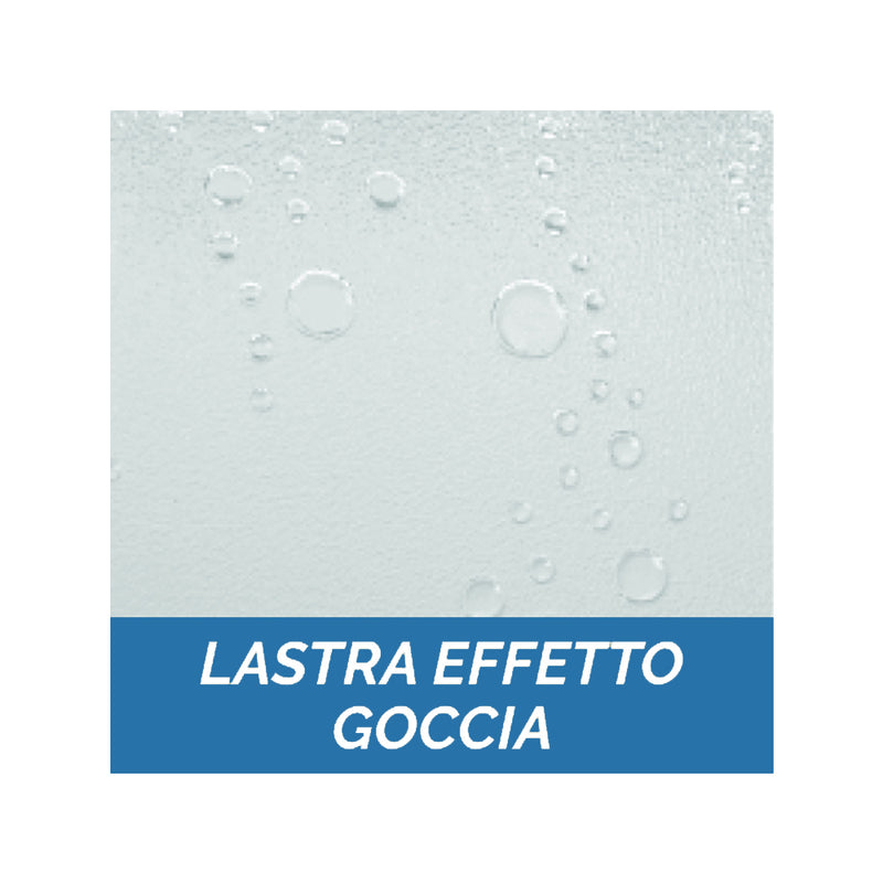 Porta doccia a soffietto Kory installazione nicchia da cm 100 in alluminio e acrilico opaco by CeramicStore | Lo specialista del tuo bagno