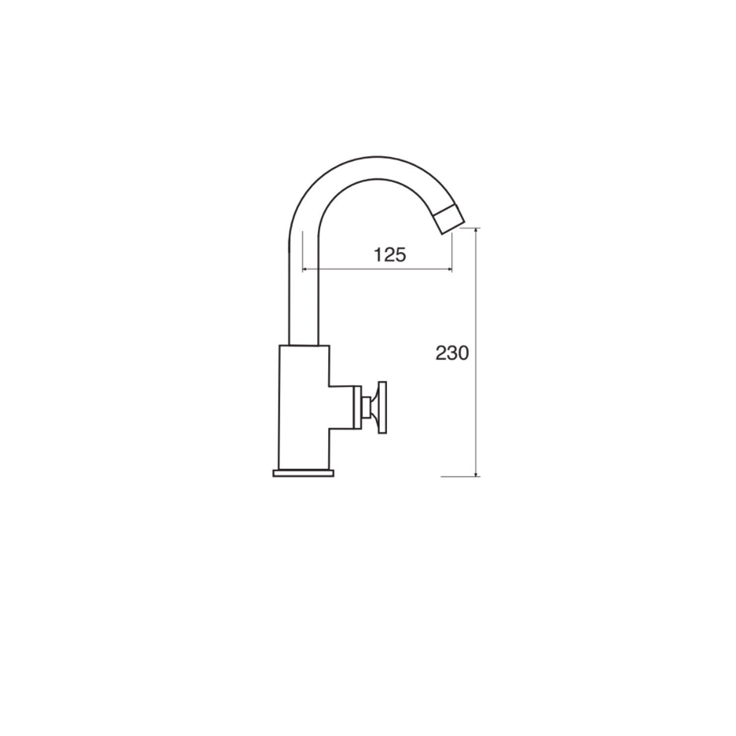 Miscelatore per lavabo bagno con canna a collo di cigno in ottone cromato serie Mimà¬ Keller Taps by CeramicStore | Lo specialista del tuo bagno