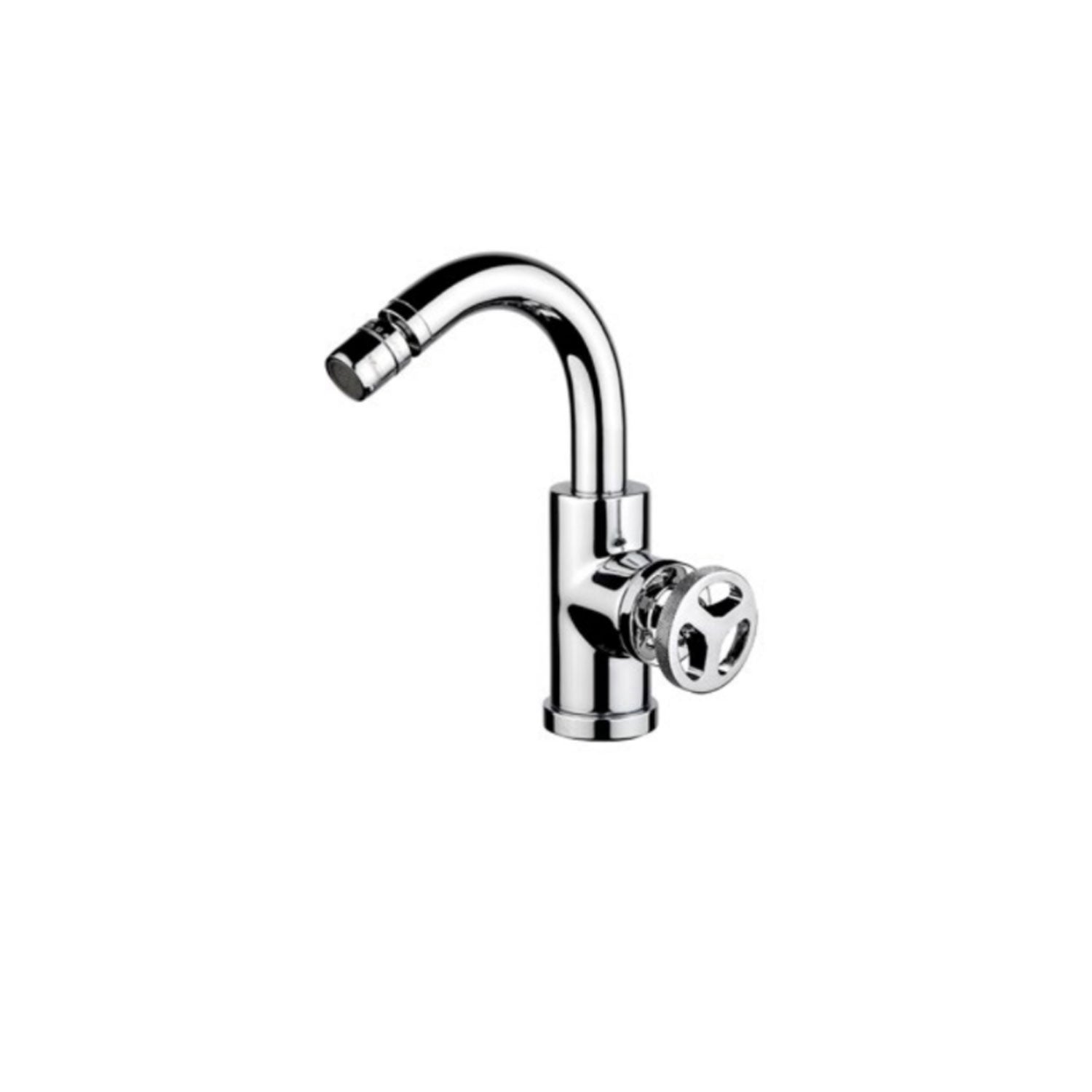 Miscelatore bidet con canna a collo di cigno in ottone cromato serie Mimà¬ Keller Taps by CeramicStore | Lo specialista del tuo bagno