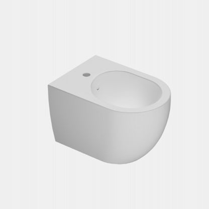 Bidet sospeso Domus Falerii collezione Fogliolina bianco lucido
