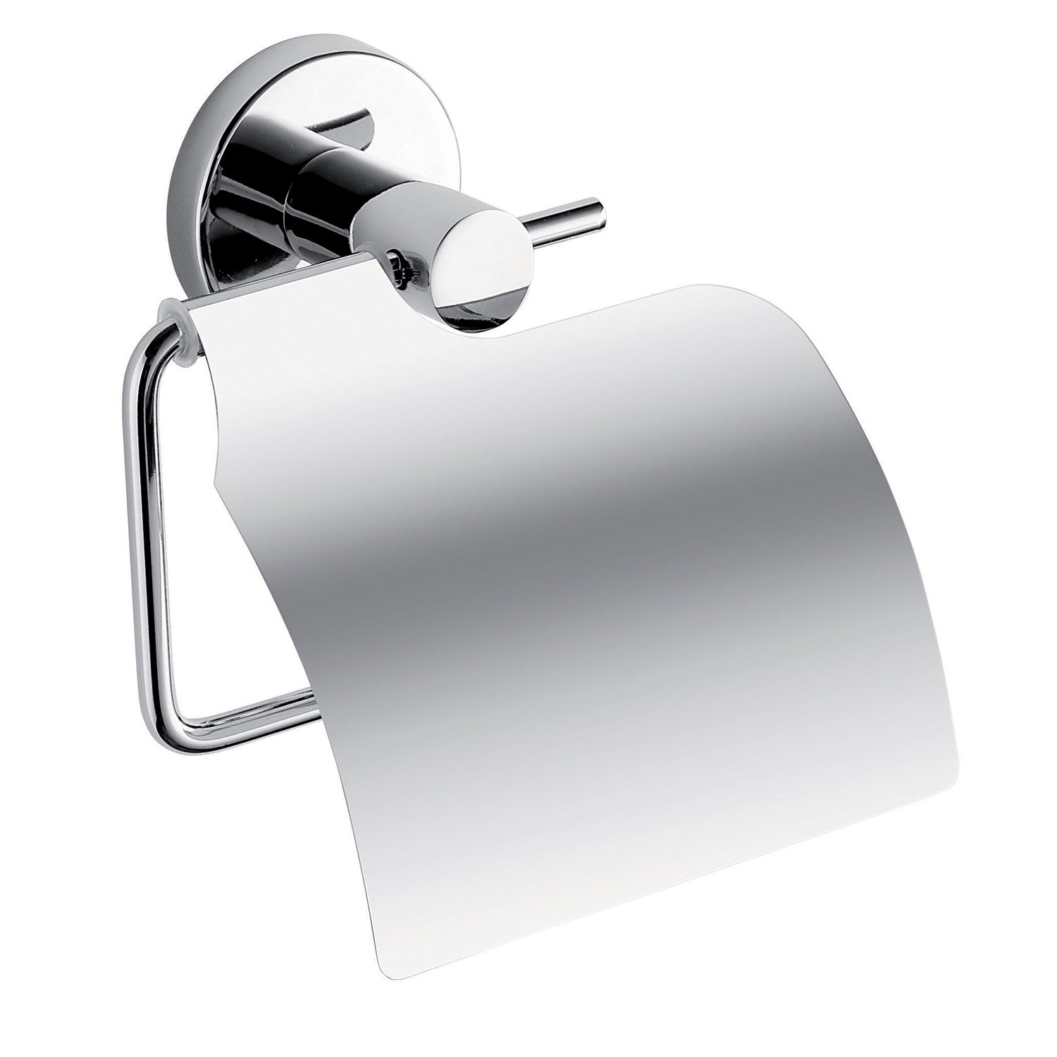 Porta carta igienica coperto in Acciaio Inox e Cromall Gedy serie Felce - Cromato