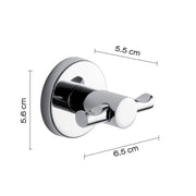 Appendiabiti doppio in Acciaio Inox e Cromall Gedy serie Felce - Cromato by CeramicStore | Lo specialista del tuo bagno