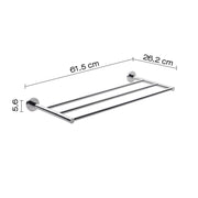 Gedy Felce Mensola Portasciugamani - Inox Cromall by CeramicStore | Lo specialista del tuo bagno
