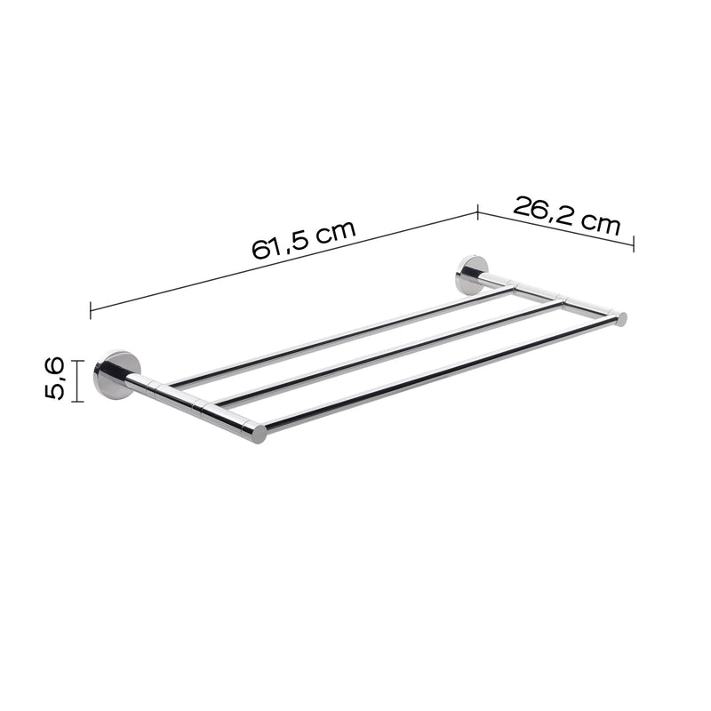Gedy Felce Mensola Portasciugamani - Inox Cromall by CeramicStore | Lo specialista del tuo bagno