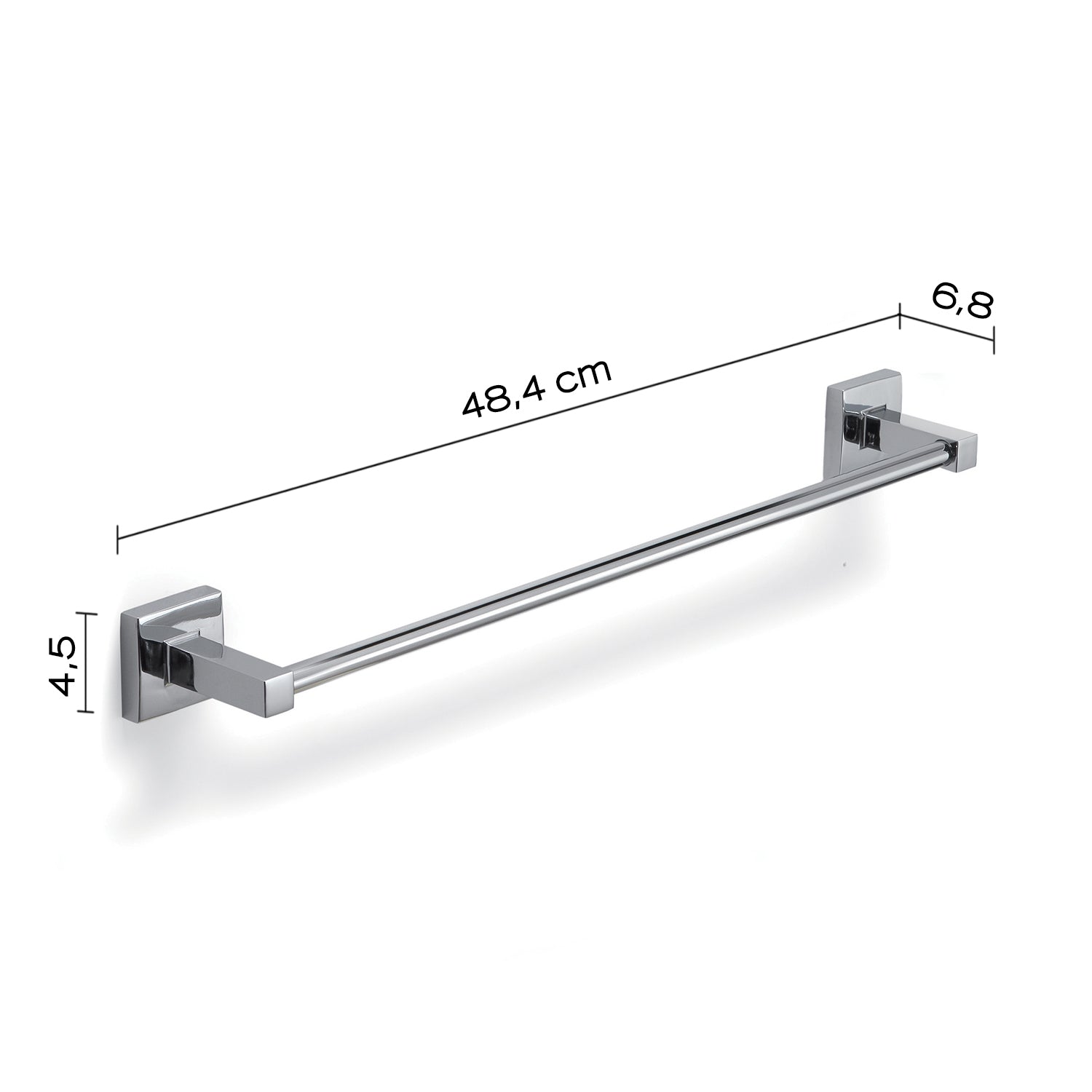 Porta asciugamani 45 cm a muro di Gedy serie Olimpo - Cromato by CeramicStore | Lo specialista del tuo bagno