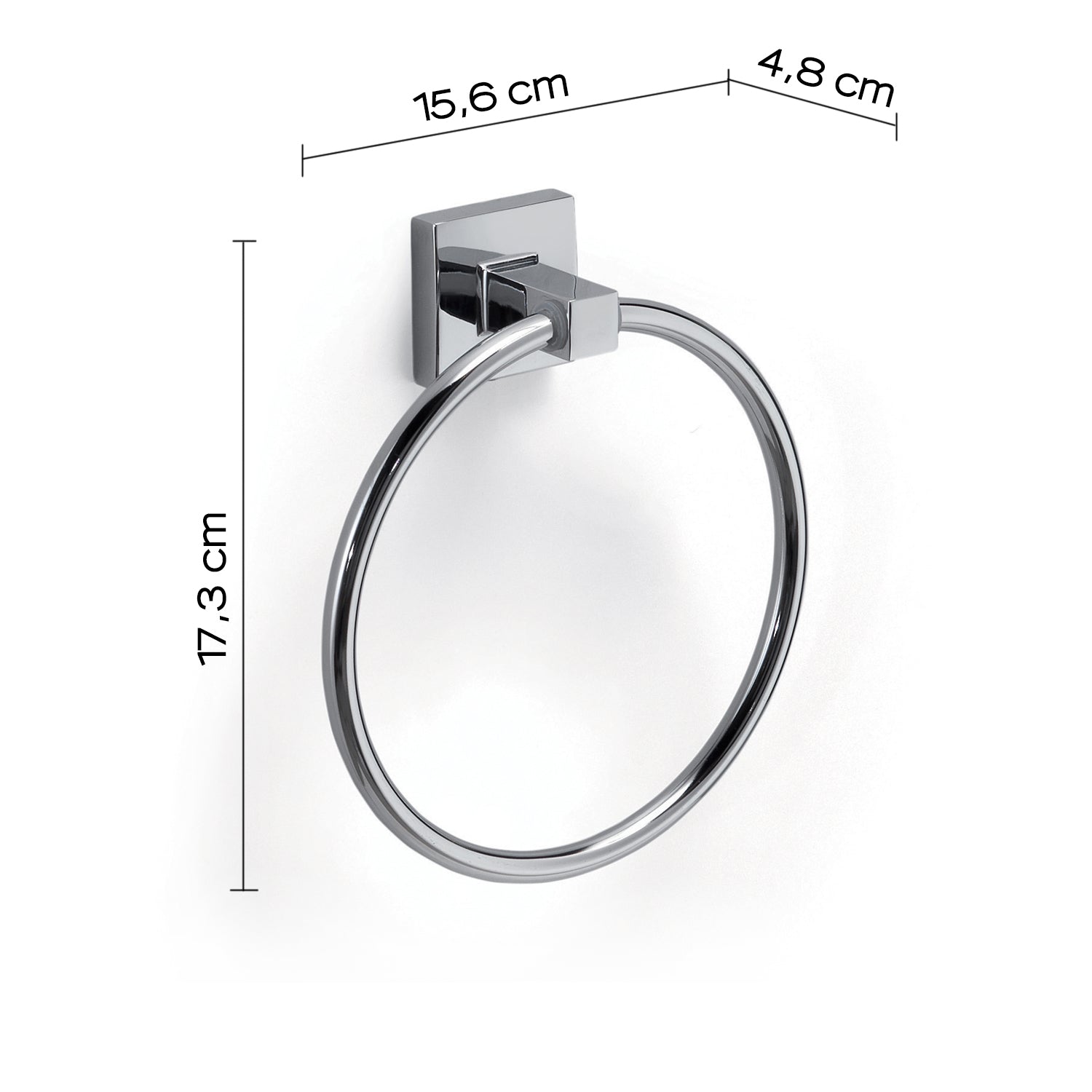 Porta asciugamani ad anello di Gedy serie Olimpo - Cromato by CeramicStore | Lo specialista del tuo bagno