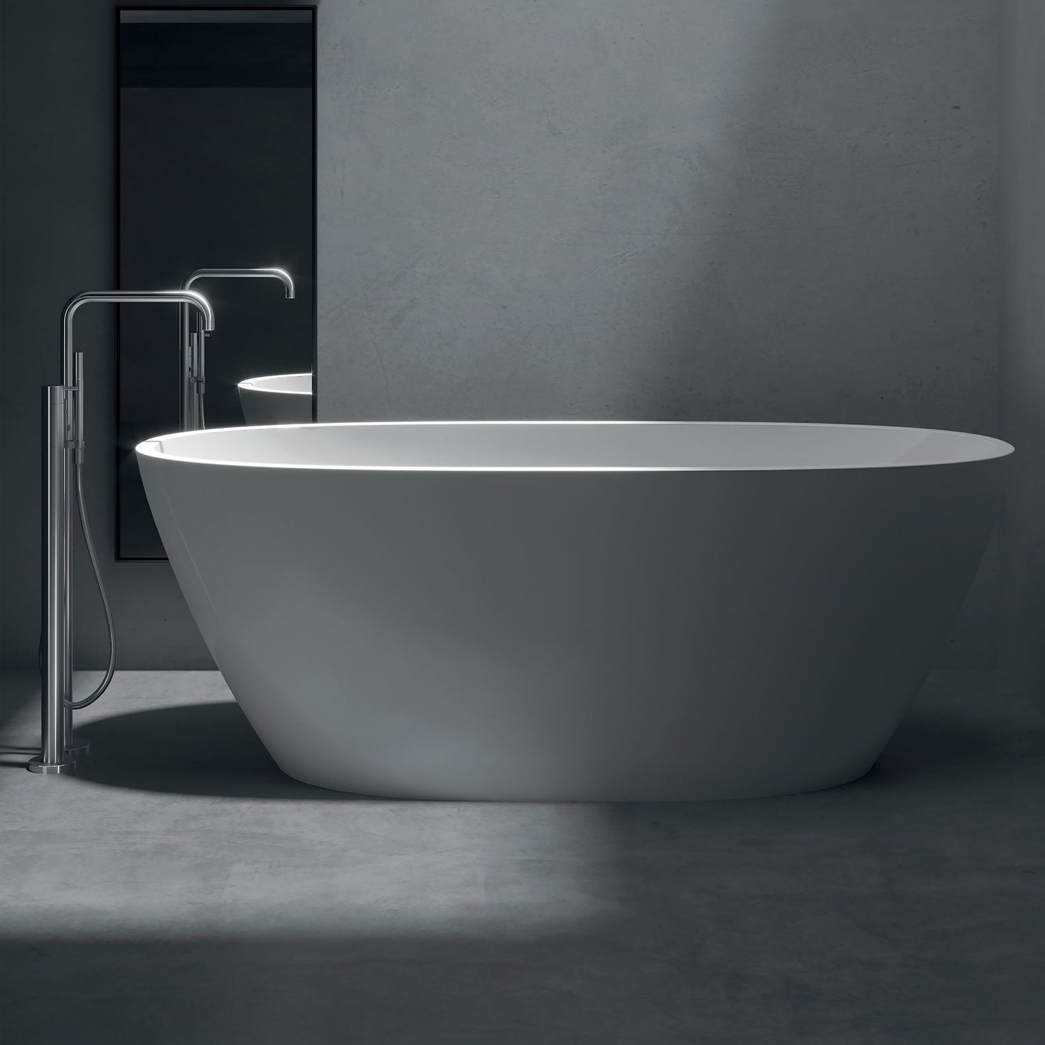 Vasca Freestanding in acrilico cm 170x78x59h con troppo pieno by CeramicStore | Lo specialista del tuo bagno