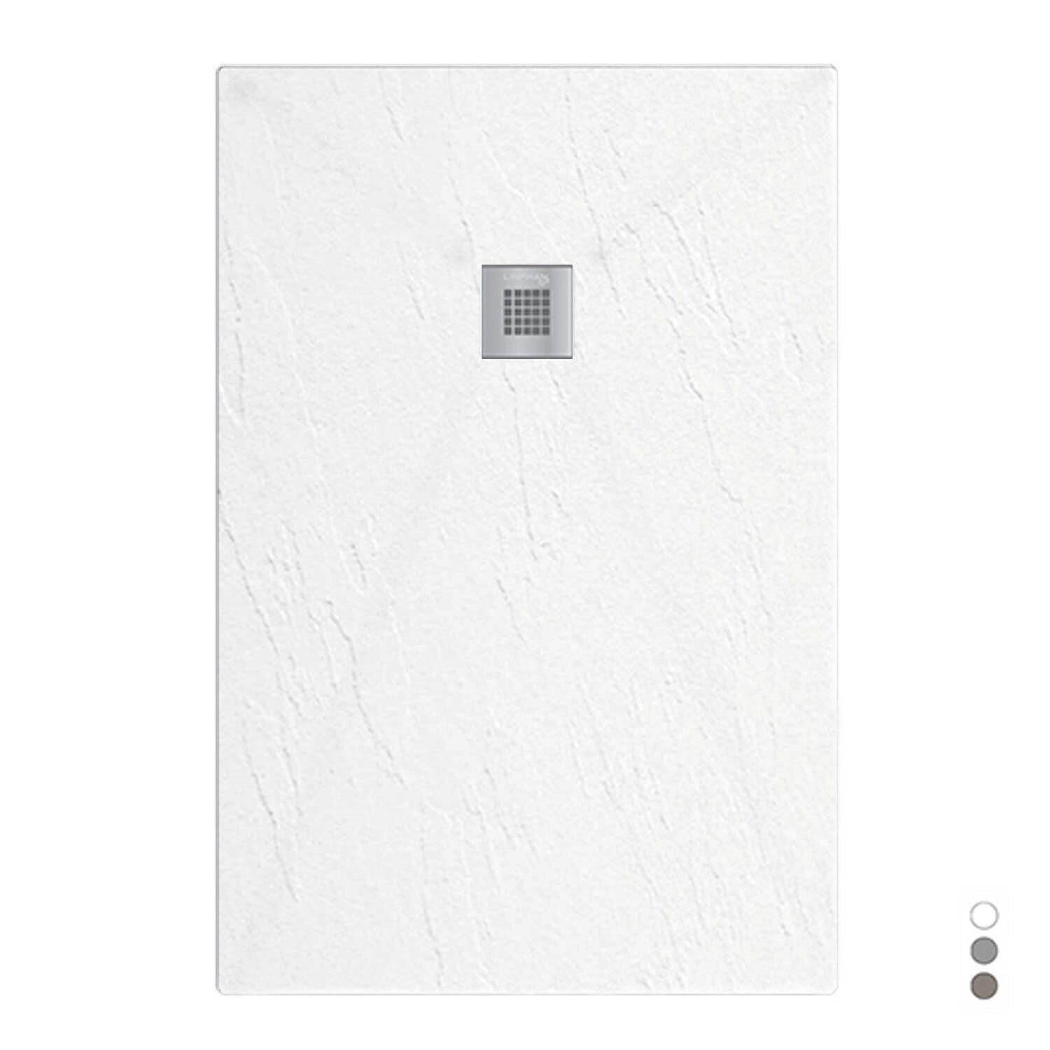 Piatto doccia in mineralmarmo modello Estasi 70x100 cm bianco by CeramicStore | Lo specialista del tuo bagno
