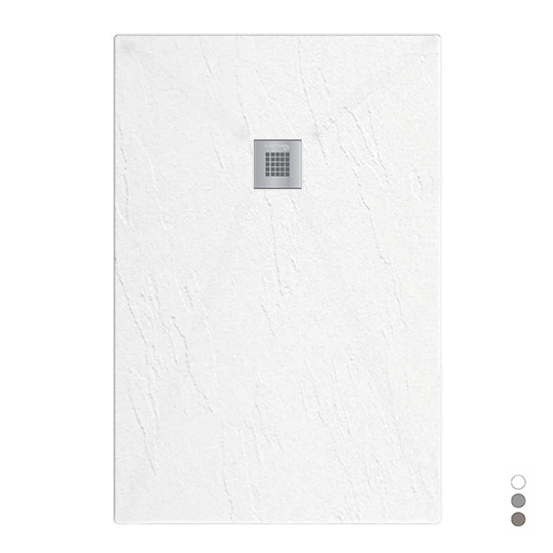 Piatto doccia in mineralmarmo modello Estasi 75x100 cm bianco by CeramicStore | Lo specialista del tuo bagno