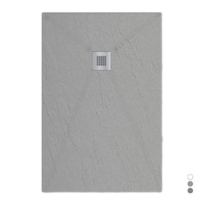 Piatto doccia in mineralmarmo modello Estasi 70x130 cm cemento by CeramicStore | Lo specialista del tuo bagno