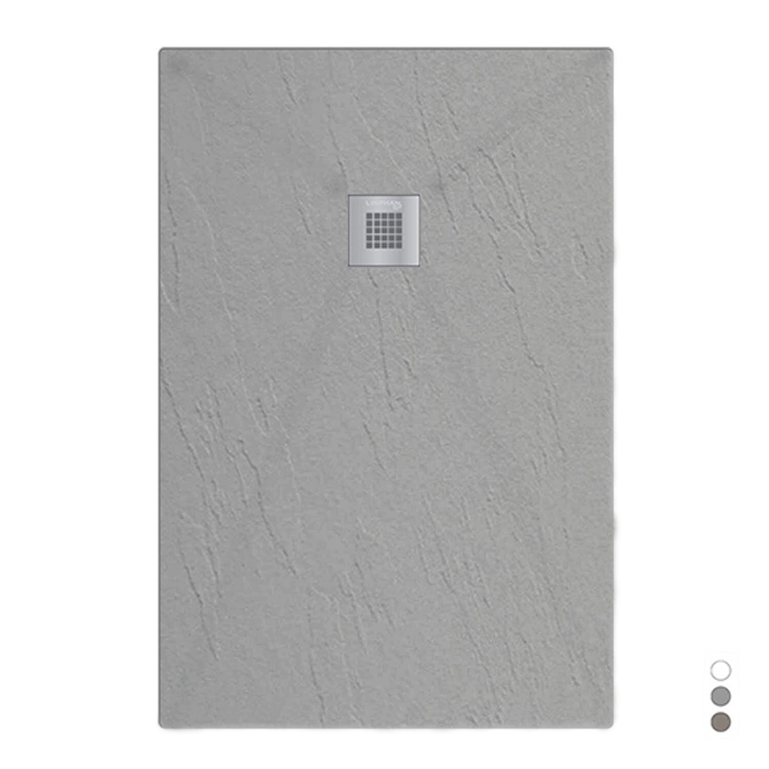Piatto doccia in mineralmarmo modello Estasi 70x90 cm cemento by CeramicStore | Lo specialista del tuo bagno