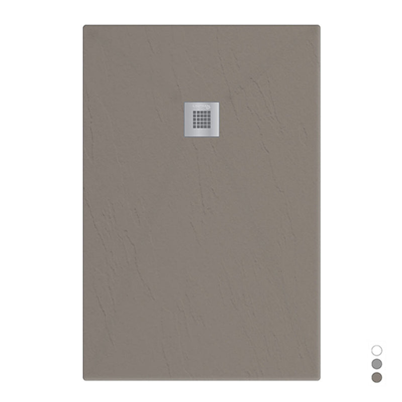 Piatto doccia in mineralmarmo modello Estasi 80x100 cm tortora by CeramicStore | Lo specialista del tuo bagno