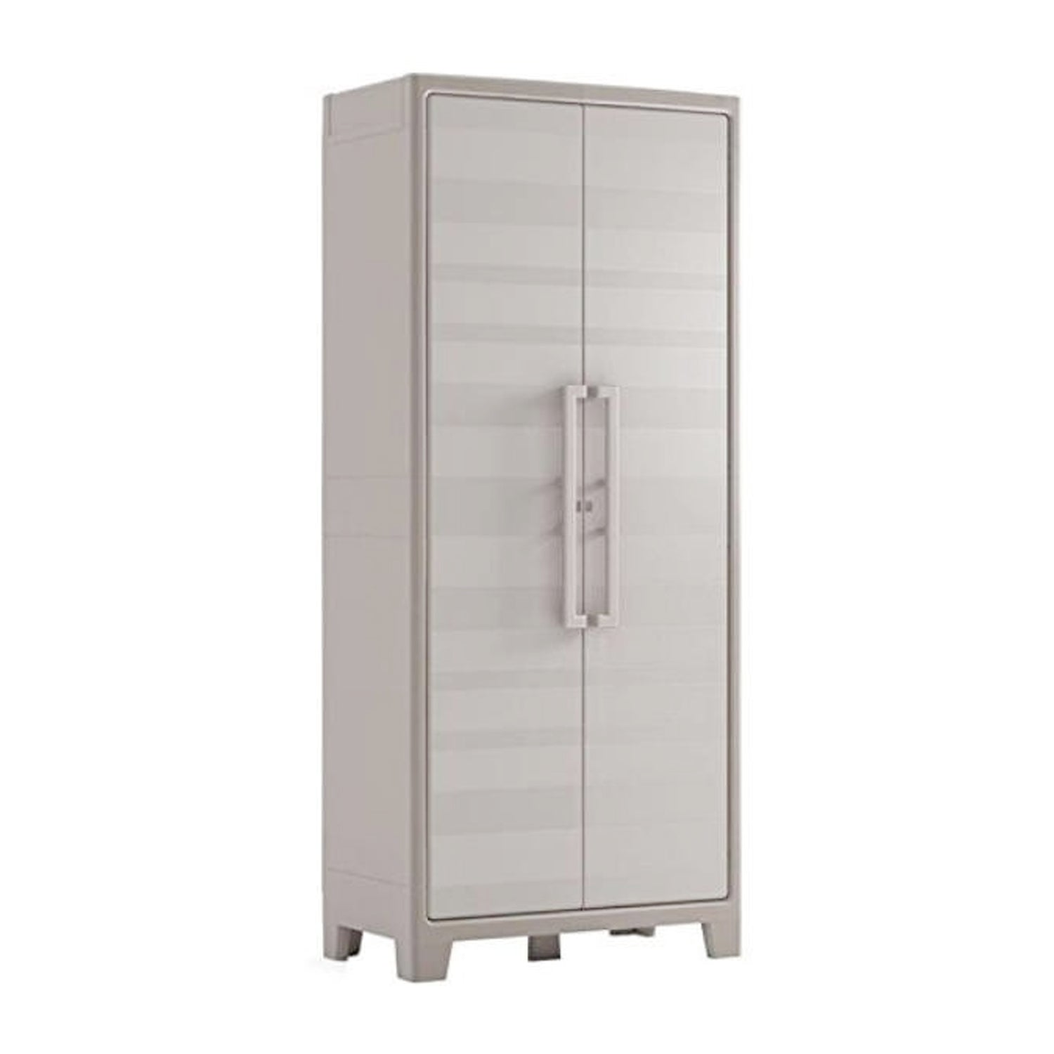 Armadio multiuso per esterni a due ante con ripiani regolabili Beige cm 80x44x182h by CeramicStore | Lo specialista del tuo bagno