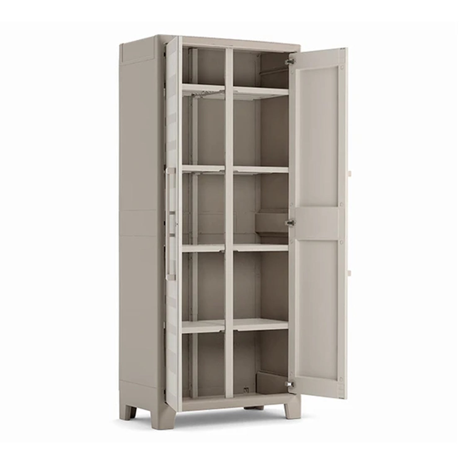 Armadio multiuso per esterni a 8 ripiani regolabili Beige cm 80x44x182h by CeramicStore | Lo specialista del tuo bagno