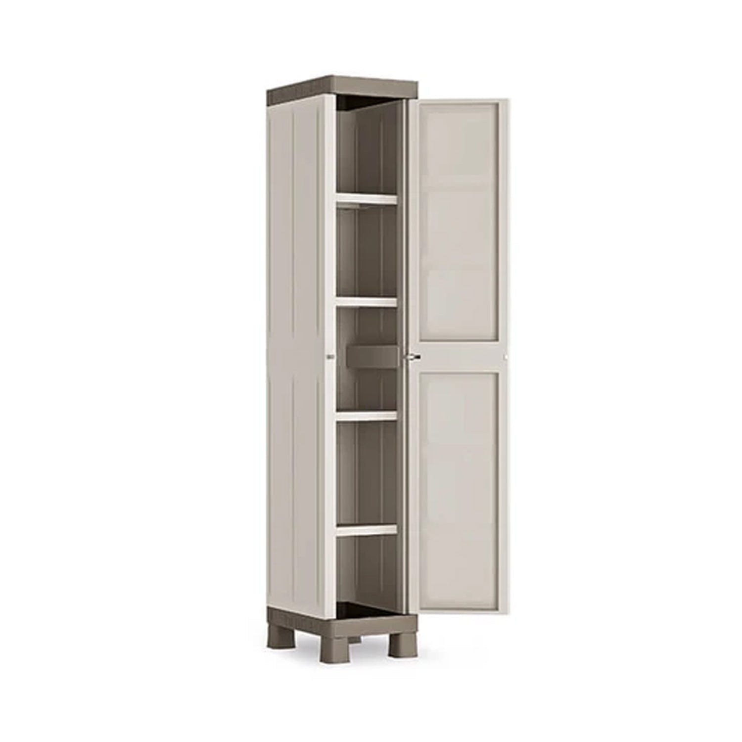 Armadietto 1 anta per esterni con ripiani regolabili Beige cm 35x45x182h by CeramicStore | Lo specialista del tuo bagno