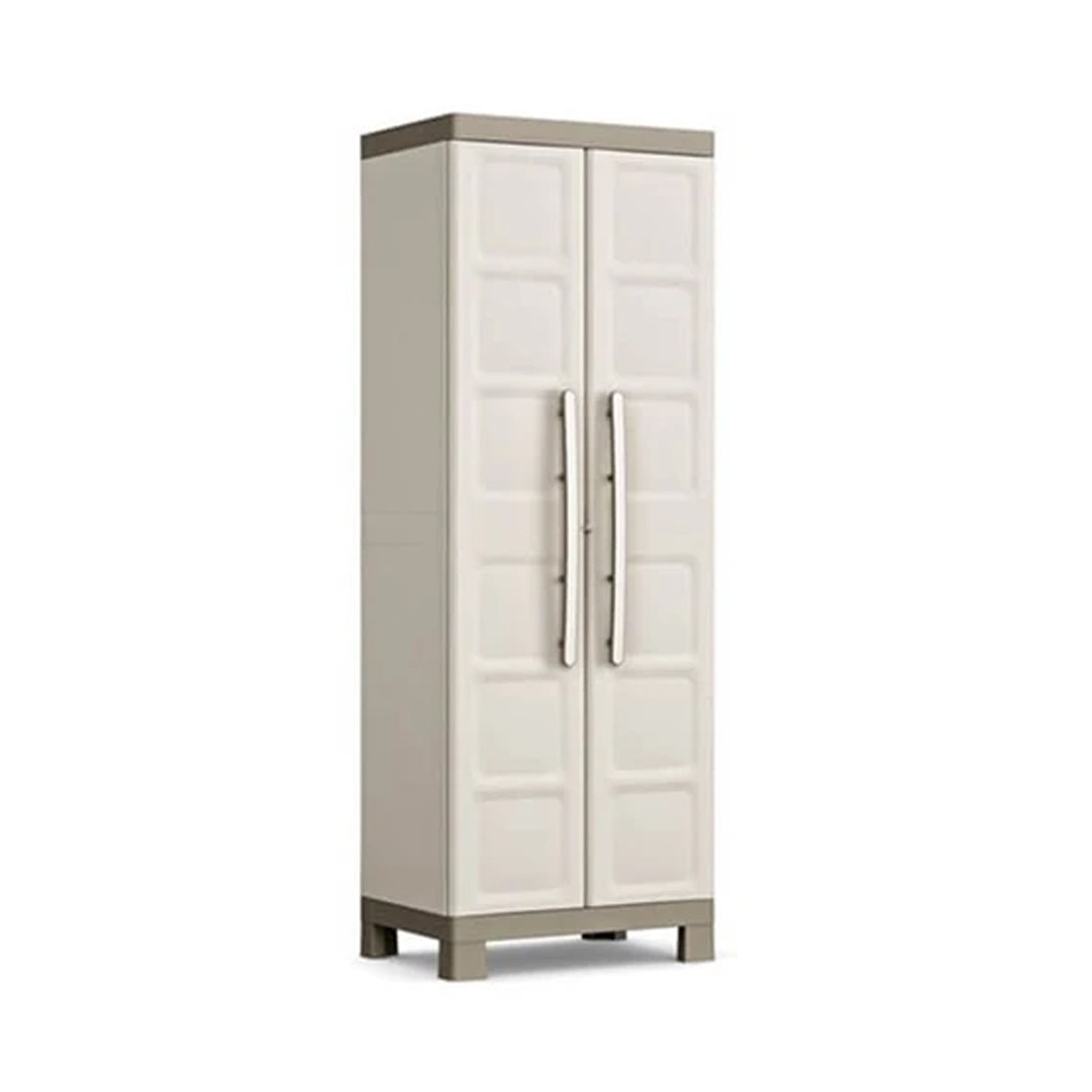 Armadio multiuso per interni ed esterni a 4 ripiani regolabili Beige cm 65x45x182h by CeramicStore | Lo specialista del tuo bagno