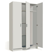Armadio portascope 3 ante 4 ripiani in materiale melaminico-colore bianco da interno by CeramicStore | Lo specialista del tuo bagno