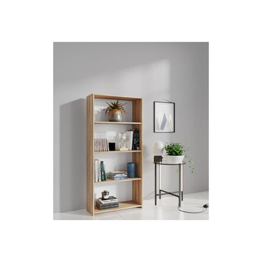 Libreria a 3 ripiani 65 x 25 x H. 138 cm - Rovere Barly by CeramicStore | Lo specialista del tuo bagno