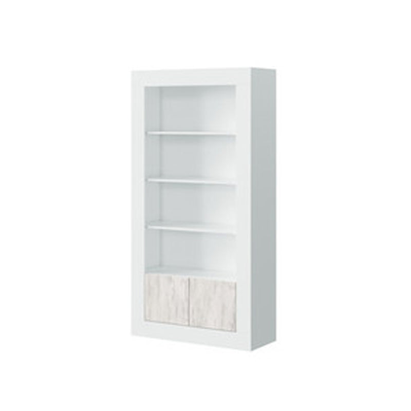 Libreria a 4 ripiani e 2 ante - Bianco Artik by CeramicStore | Lo specialista del tuo bagno