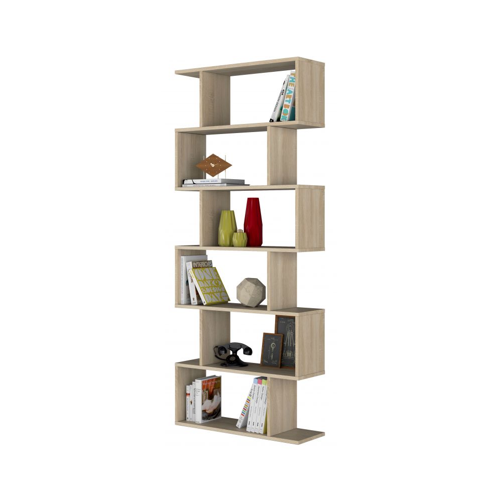 Libreria modello Athena a 5 vani 80 x 25 x H. 192 cm - Rovere Canadian by CeramicStore | Lo specialista del tuo bagno
