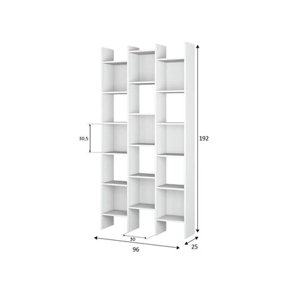 Libreria modello Italian 96 x 25 x H. 192 cm - Bianco by CeramicStore | Lo specialista del tuo bagno