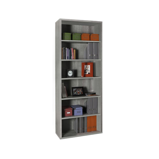 Libreria a cinque ripiani linea Pratico 81,6 x 35,7 x H. 217 cm - Cemento by CeramicStore | Lo specialista del tuo bagno