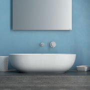 Lavabo da appoggio T-Edge 60x36 cm Ceramica Globo - Bianco lucido