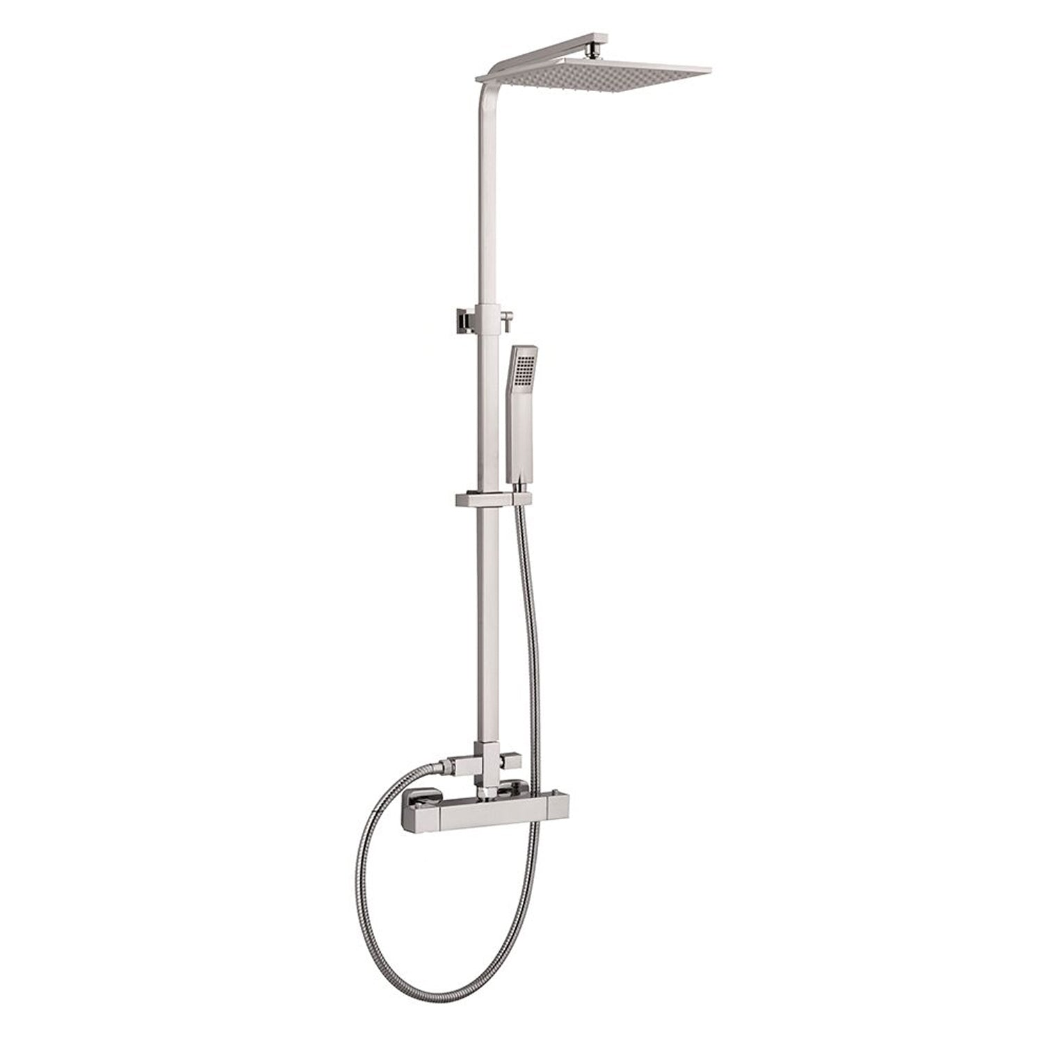 Colonna doccia in acciaio, regolabile in altezza e termostatico TM1Q by CeramicStore | Lo specialista del tuo bagno