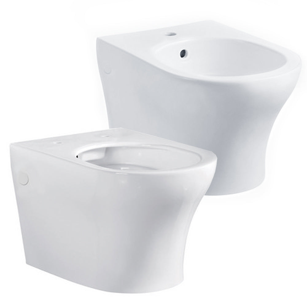 Coppia di sanitari sospesi collezione Ada cm 36x49