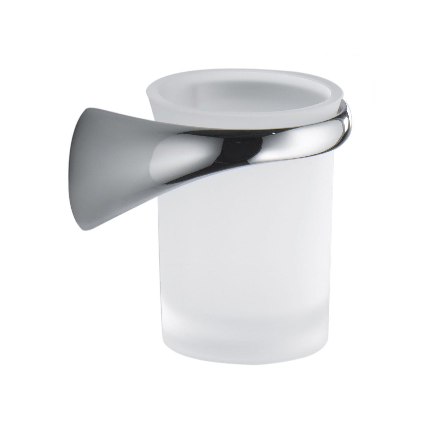 Bicchiere in vetro acidato collezione Link di Colombo Design by CeramicStore | Lo specialista del tuo bagno
