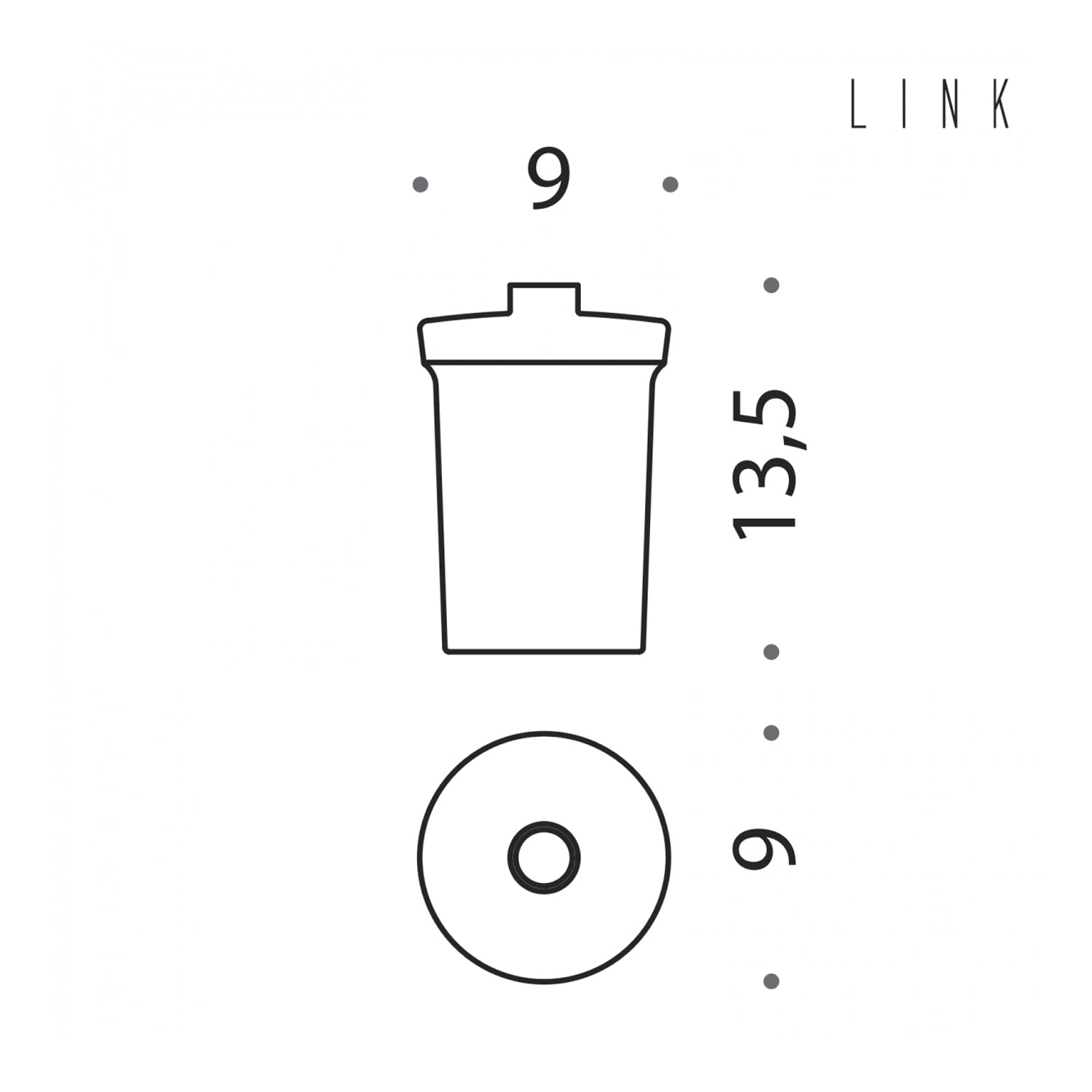 Contenitore per spandisapone collezione Link di Colombo Design by CeramicStore | Lo specialista del tuo bagno