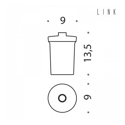 Contenitore per spandisapone collezione Link di Colombo Design by CeramicStore | Lo specialista del tuo bagno