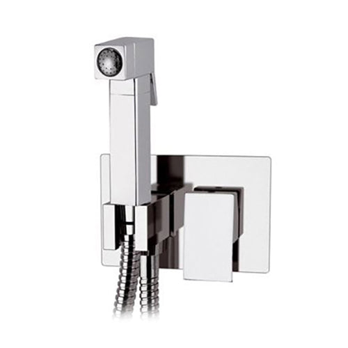 Set miscelatore a incasso con doccetta shut-off cromo