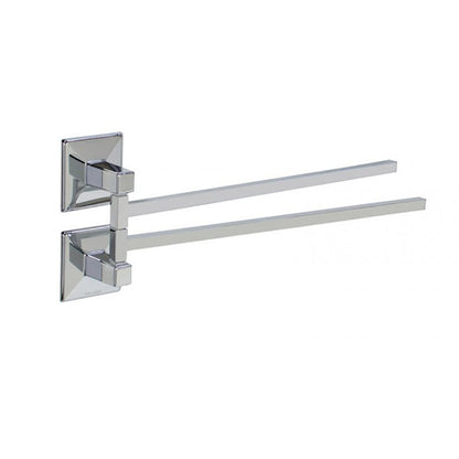 Portasalviette a snodo cm 33 in ottone cromato modello Tilda Koh-i-Noor by CeramicStore | Lo specialista del tuo bagno