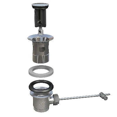 Piletta per lavabo e bidet kinoko tappo inox d. 36 5 mm