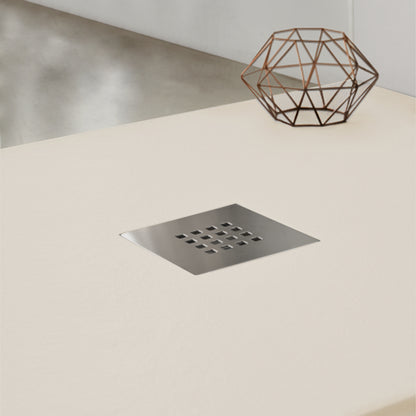 Piatto doccia effetto pietra colorato in massa e pieno modello Tenerife 90x100 - Crema by CeramicStore | Lo specialista del tuo bagno