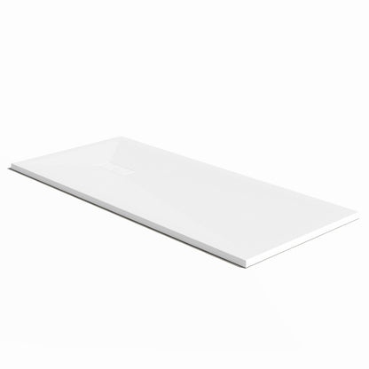 VERSIONE OUTLET - Piatto doccia in resina Fusion con griglia in tinta cm 100x80 Bianco Segnale by CeramicStore | Lo specialista del tuo bagno
