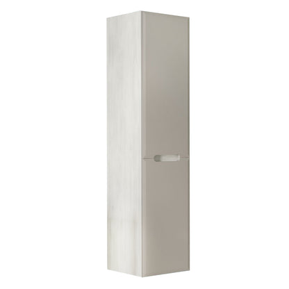 Colonna bagno a due ante color Tortora Chiaro e Rovere Bianco- Fluid by CeramicStore | Lo specialista del tuo bagno