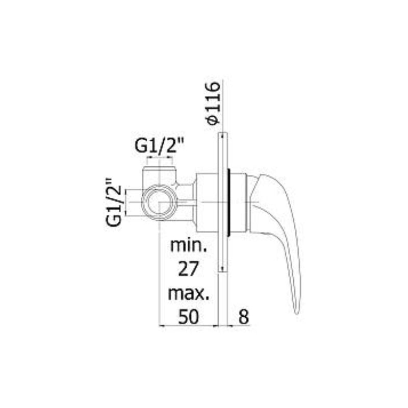 Set Soffione doccia con braccio doccia e miscelatore incasso cromo Paffoni by CeramicStore | Lo specialista del tuo bagno