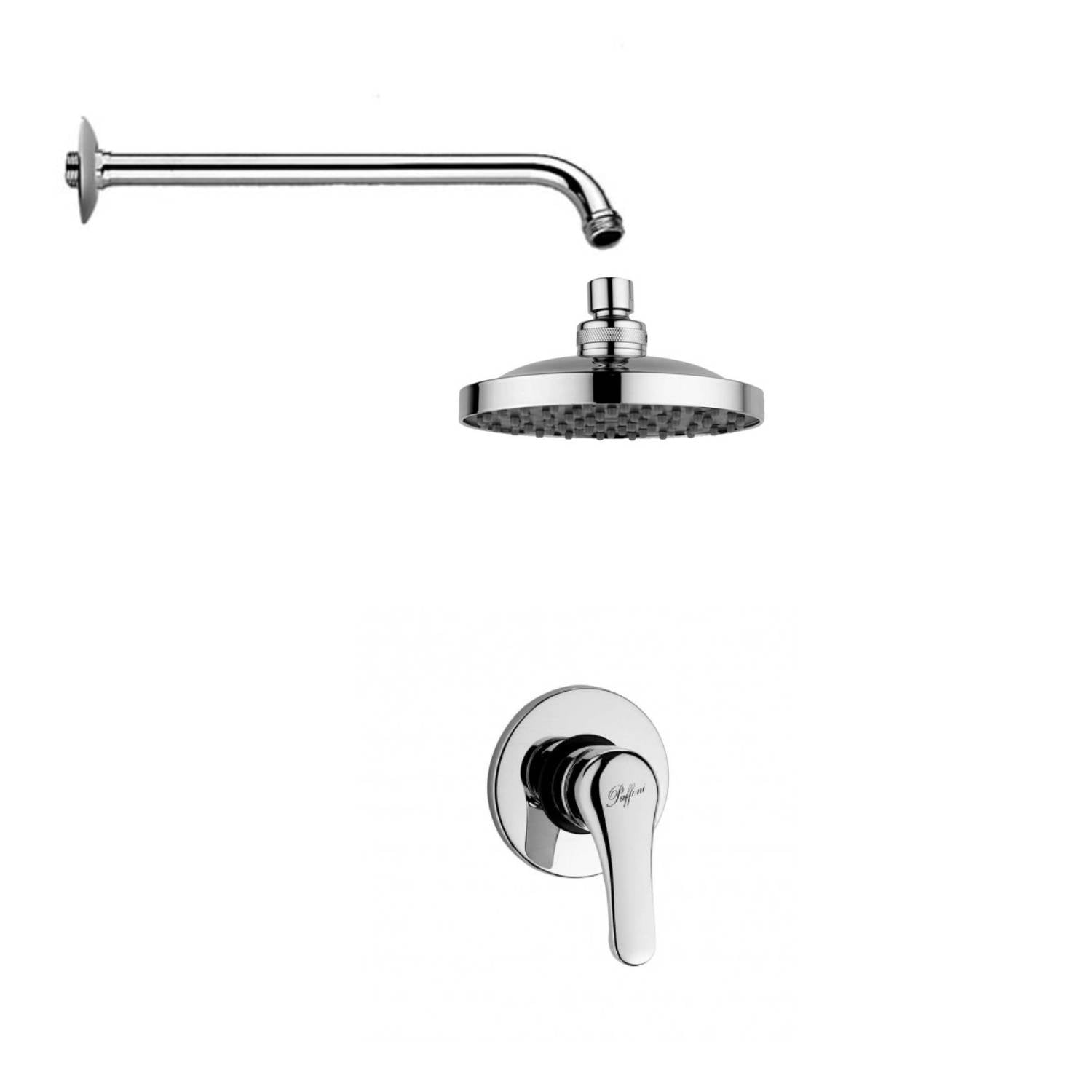 Set Soffione doccia con braccio doccia tubo e miscelatore incasso Cromo Paffoni by CeramicStore | Lo specialista del tuo bagno