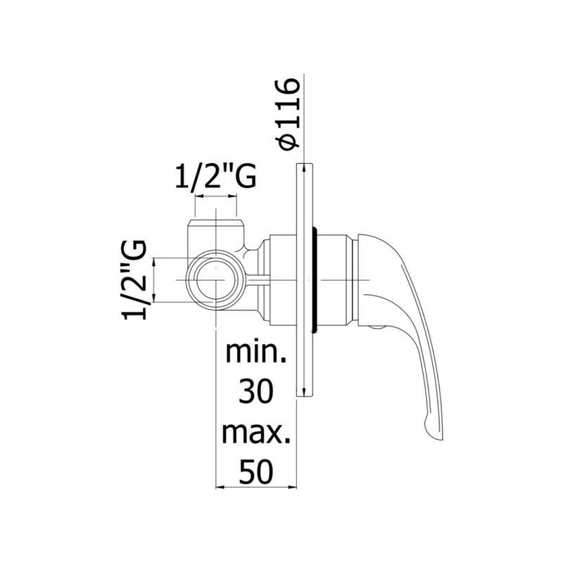Soffione doccia monogetto e anticalcare con braccio doccia e miscelatore incasso cromo Paffoni by CeramicStore | Lo specialista del tuo bagno