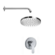 Set soffione doccia tondo anticalcare con braccio 30cm e miscelatore doccia incasso Cromo Paffoni by CeramicStore | Lo specialista del tuo bagno