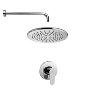 Set soffione doccia tonda con braccio doccia e miscelatore doccia incasso Green Cromo Paffoni by CeramicStore | Lo specialista del tuo bagno