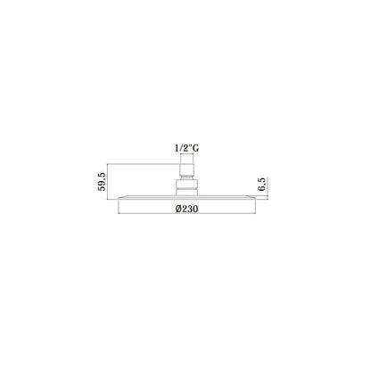 Set soffione doccia tondo diametro 230 mm con braccio doccia 30cm e miscelatore incasso Cromo Paffoni by CeramicStore | Lo specialista del tuo bagno